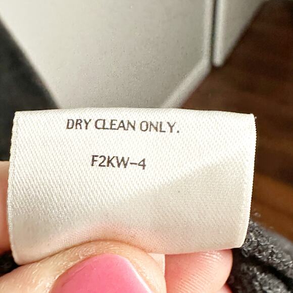 Eileen Fisher 100% Wool Maxi Dress Elbow Sleeve Scoop Neck Charcoal Gray Small P - Picture 6 of 12